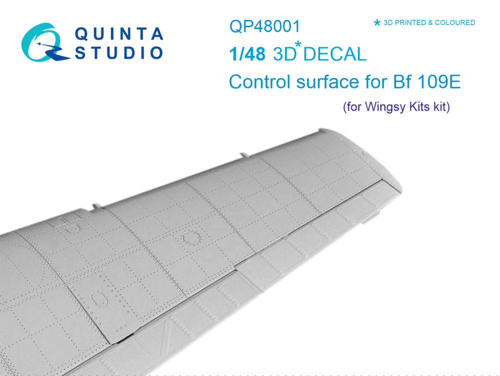 1/48 Bf 109E - Control surface (WINGSY)