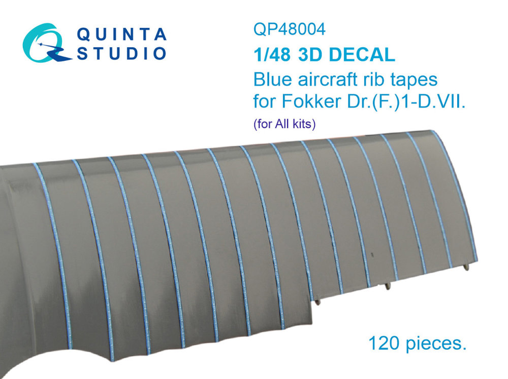 1/48 Blue rib tapes for Fokker Dr.(F)I-D.VII