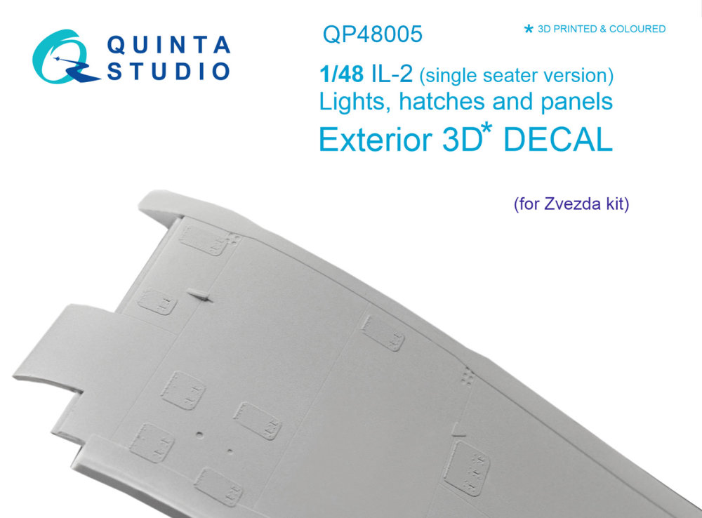 1/48 IL-2 (single seat) lights, hatches and panels