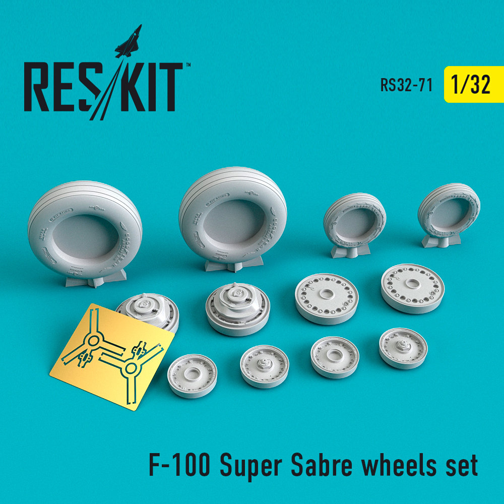 1/32 F-100 Super Sabre wheels set 