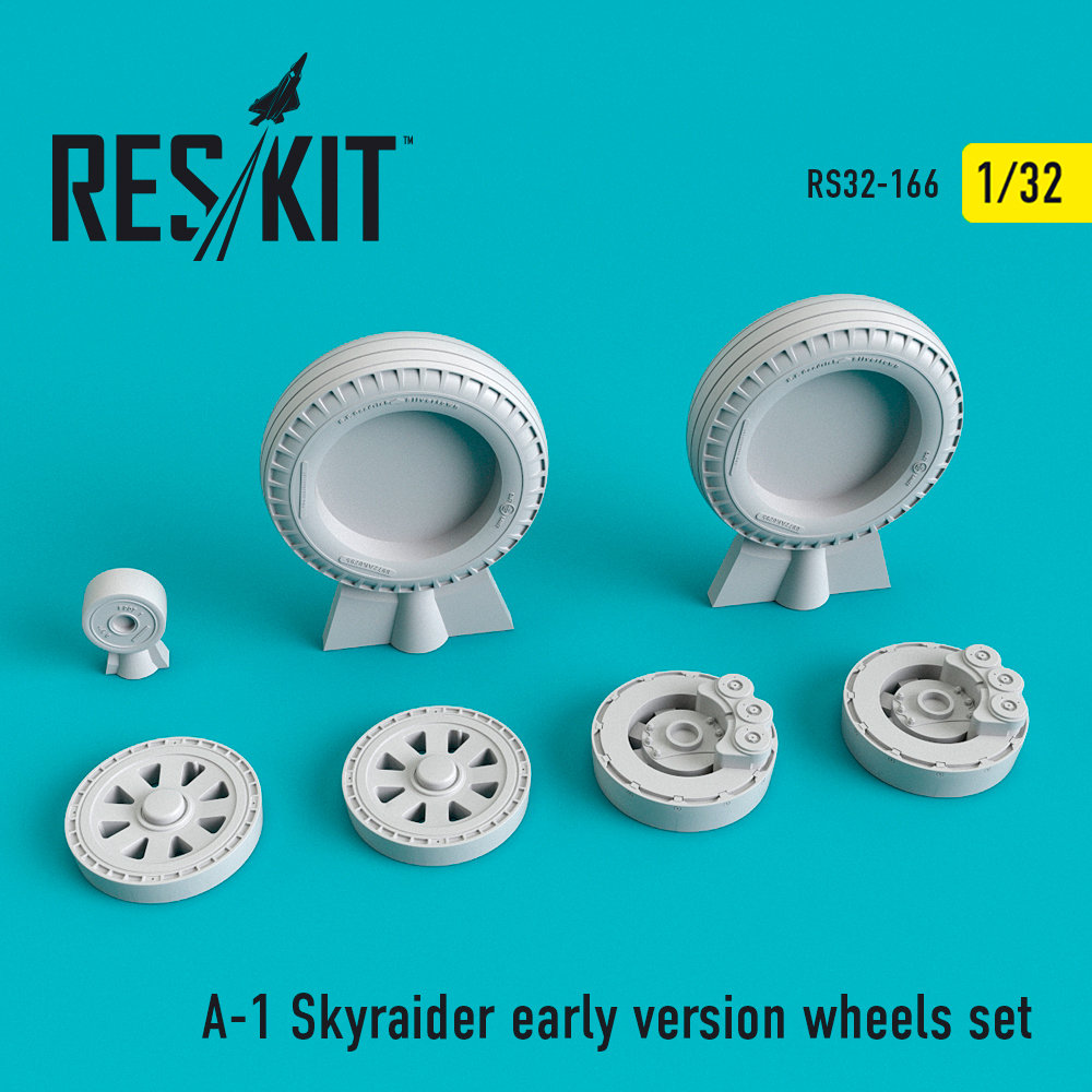 1/32 A-1 Skyraider early version wheels set 
