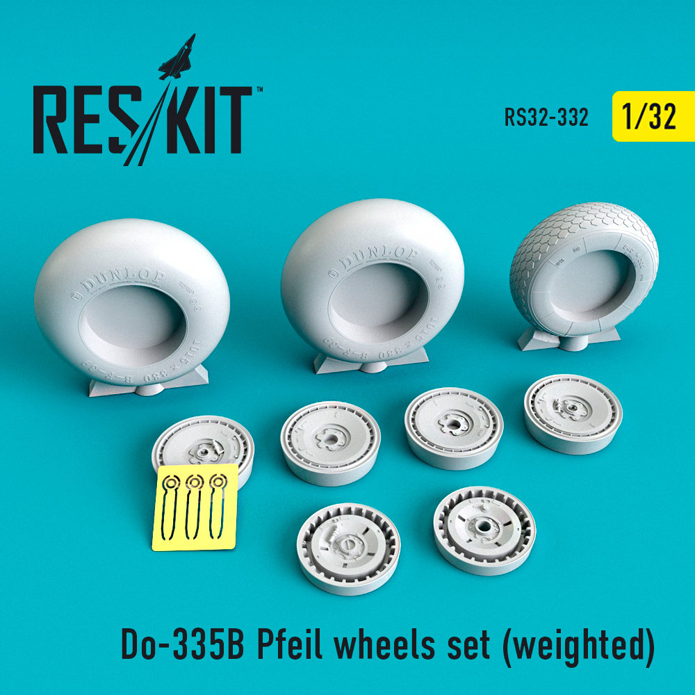 1/32 Do-335B Pfeil wheels set (weighted) 