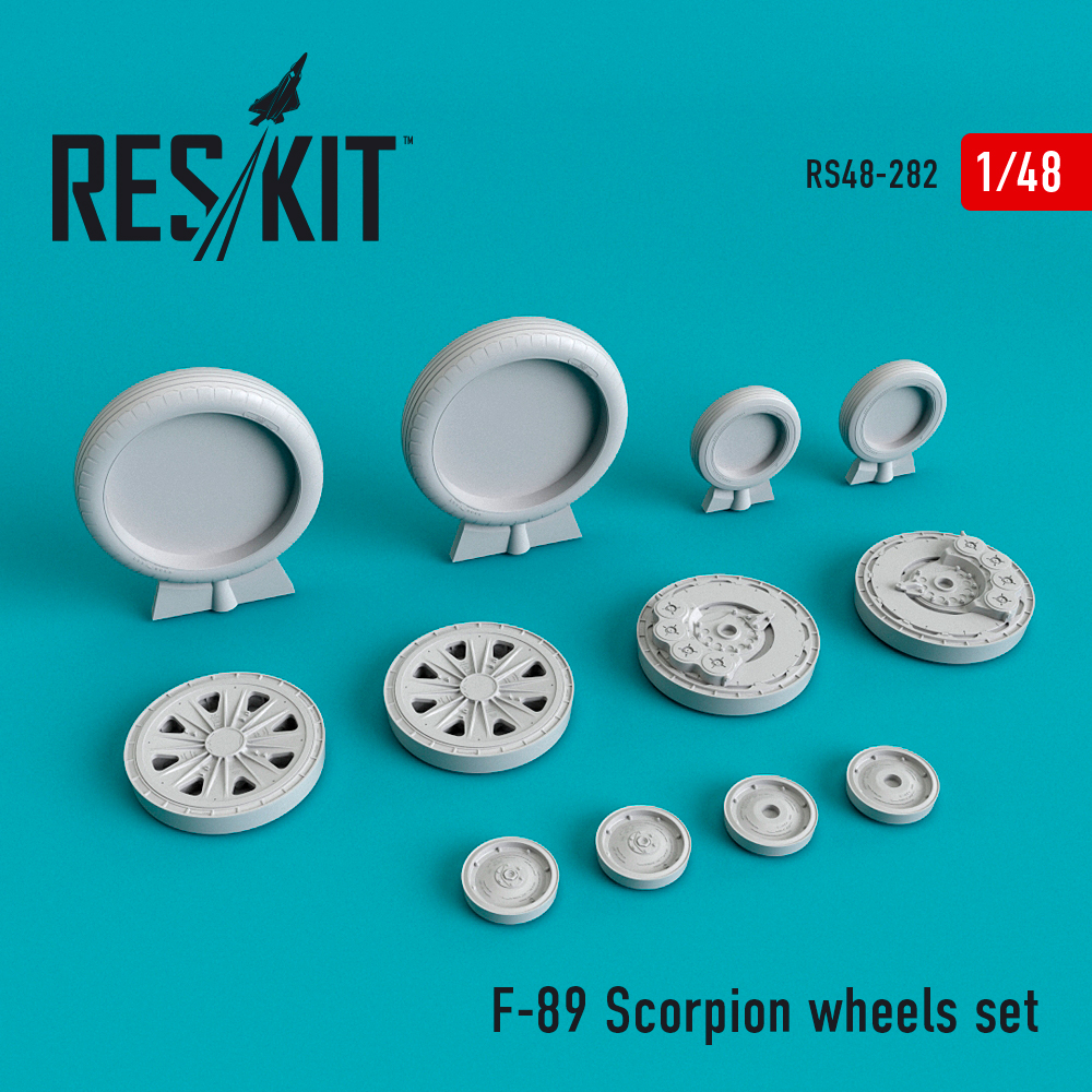 1/48 F-89 Scorpion wheels set