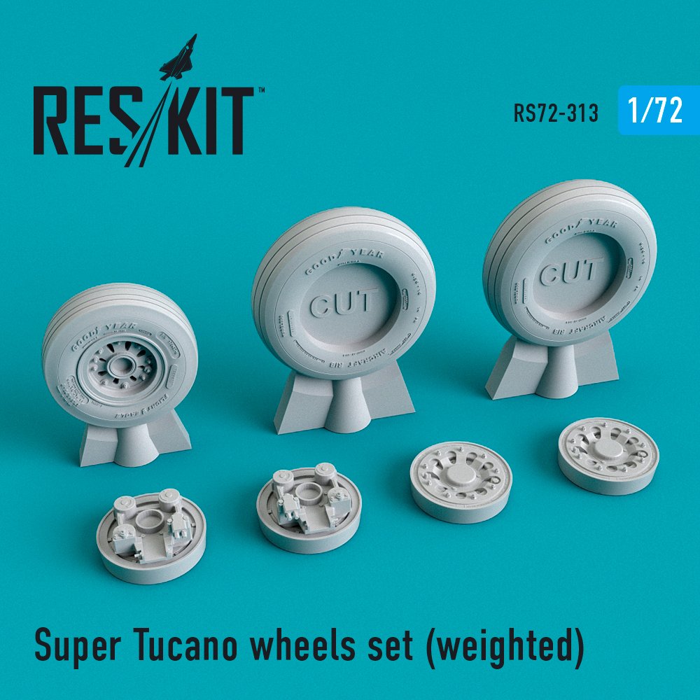1/72 Super Tucano wheels set (weighted) 