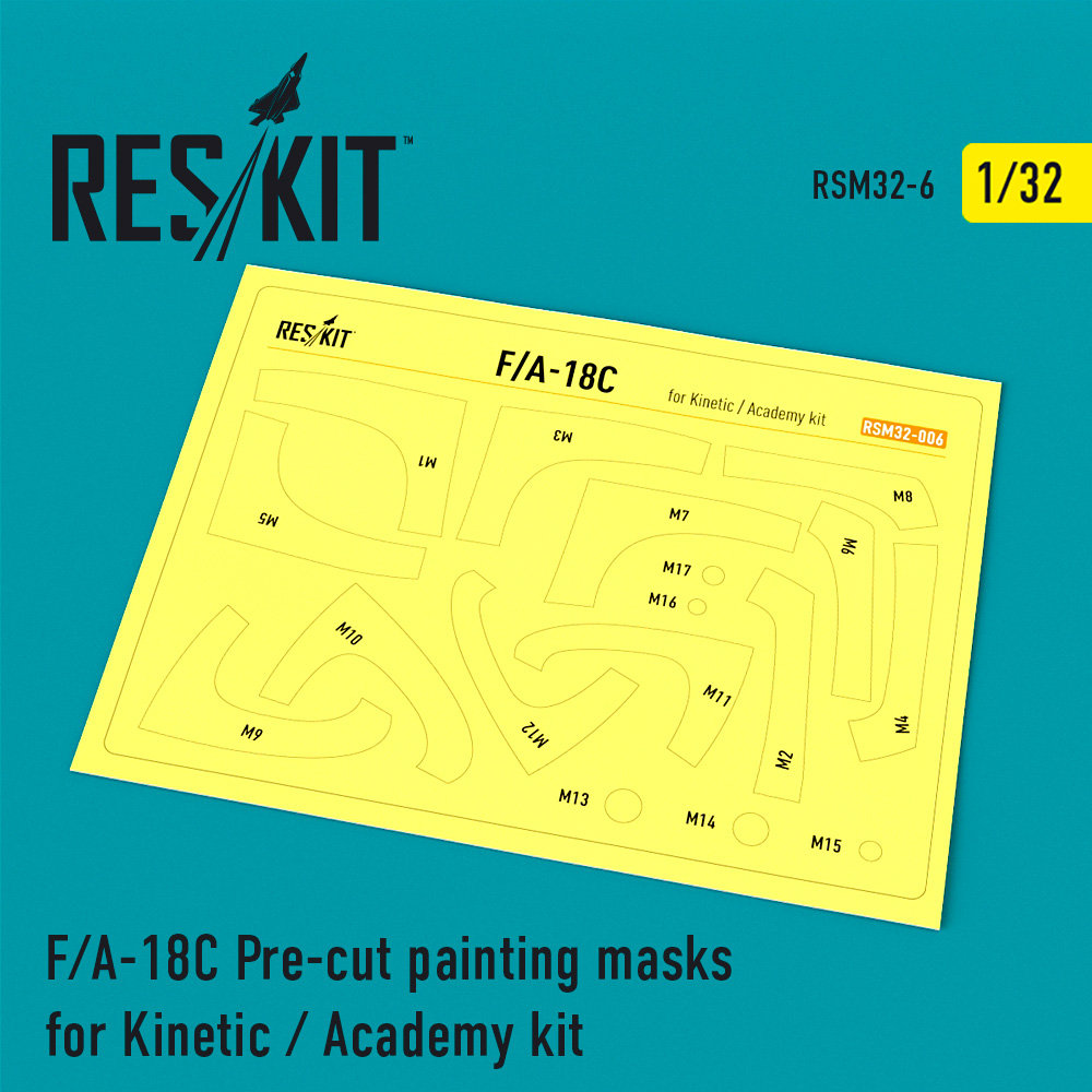 1/32 F/A-18C Painting Masks (KIN/ACAD)