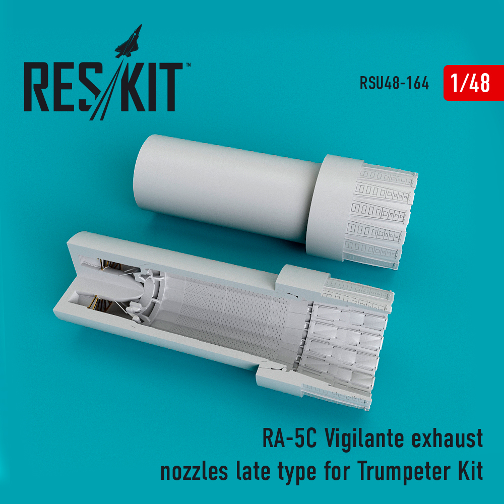 1/48 RA-5C Vigilante exh. nozzles late (TRUMP)