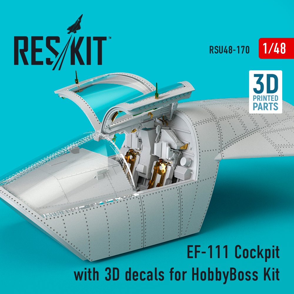 1/48 EF-111 Cockpit with 3D decals (HOBBYB) 