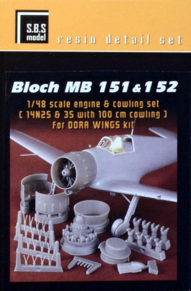 1/48 Bloch MB 151&152 engine&cowling set (DORA W.)