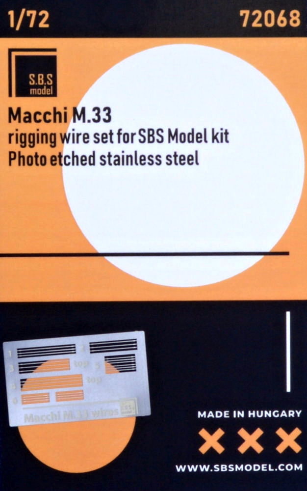 1/72 Macchi M 33 rigging wire (PE set)