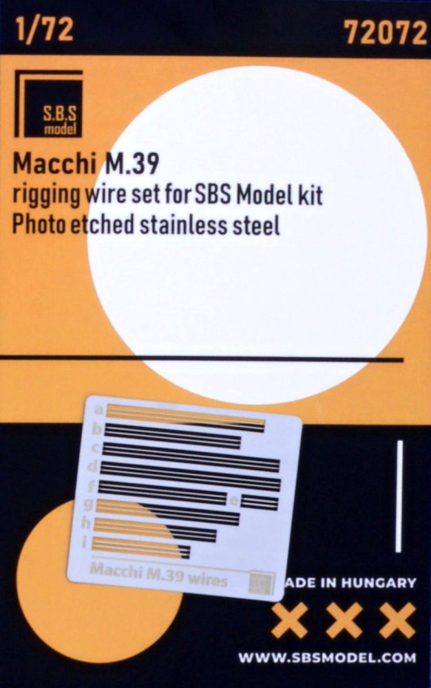 1/72 Macchi M.39 rigging wire (PE set)