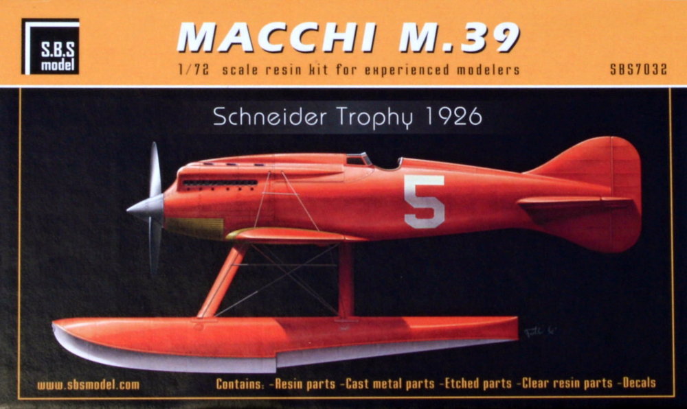 1/72 Macchi M.39 'Schneider Trophy 1926' (resin)