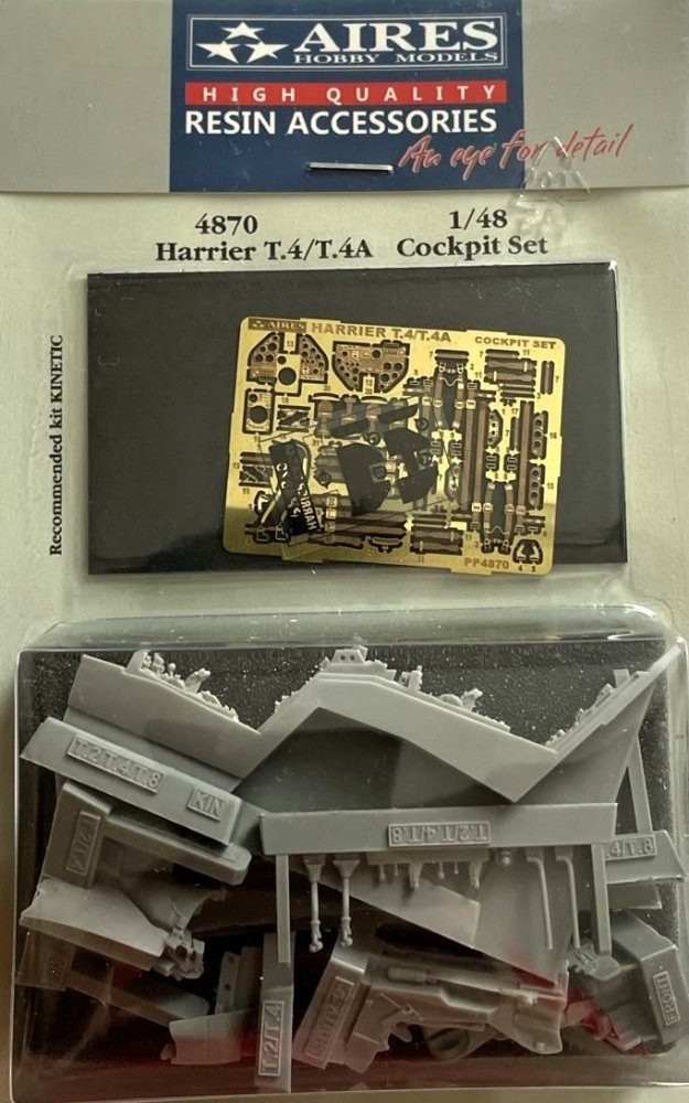 1/48 Harrier T.4/T.4A cockpit set (KIN)