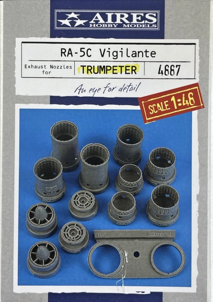 1/48 RA-5C Vigilante exhaust nozzles early (TRUMP)