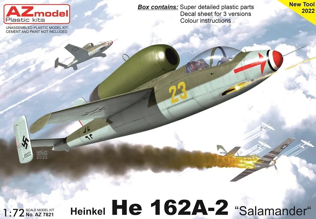 1/72 Heinkel He 162A-2 Salamander (3x camo)