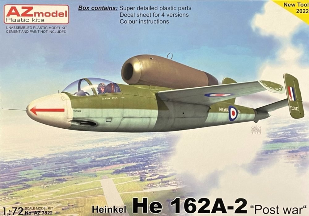 1/72 Heinkel He 162A-2 'Post War' (4x camo)