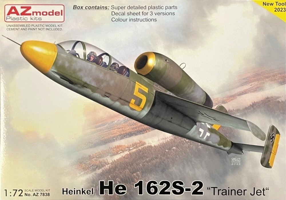 1/72 Heinkel He 162S-2 'Trainer Jet' (3x camo)