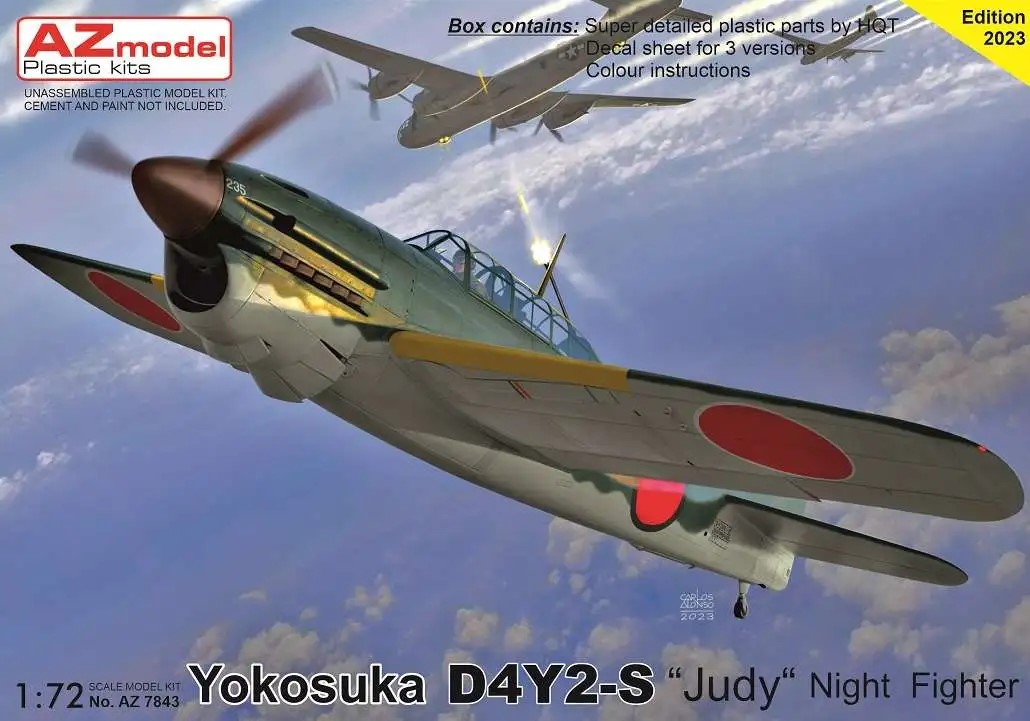 1/72 Yokosuka D4Y2-S Judy Night Fighter (3x camo)