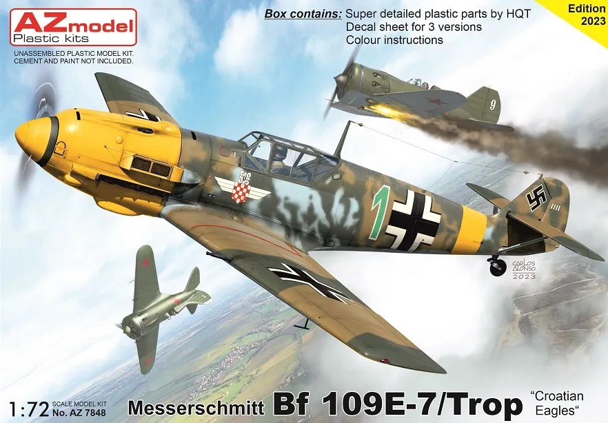 1/72 Messerschmitt Bf 109E-7/Trop (3x camo)