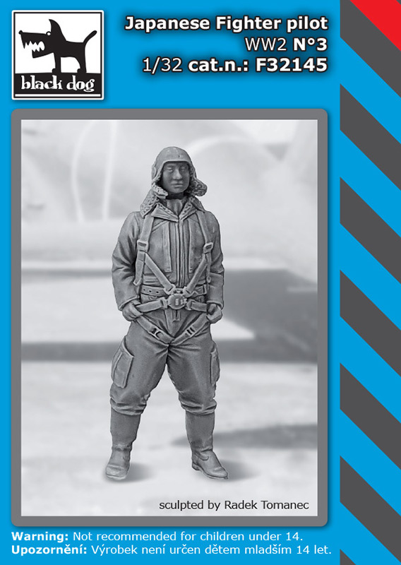 1/32 Japanese fighter pilot WWII No.3 (1 fig.)