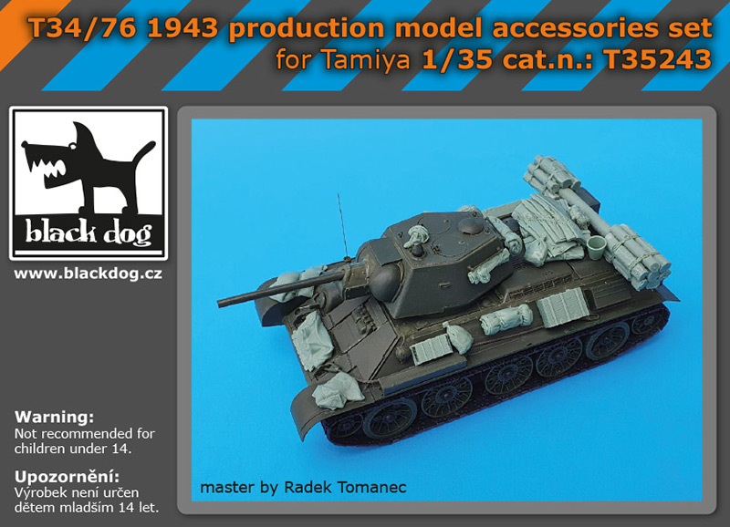1/35 T-34/76 1943 production accessories set (TAM)