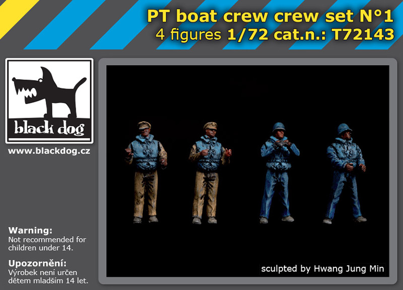1/72 PT boat crew set No.1 (4 fig.)