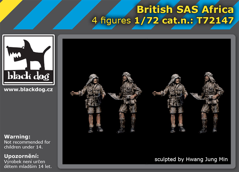 1/72 British SAS Africa (4 fig.)