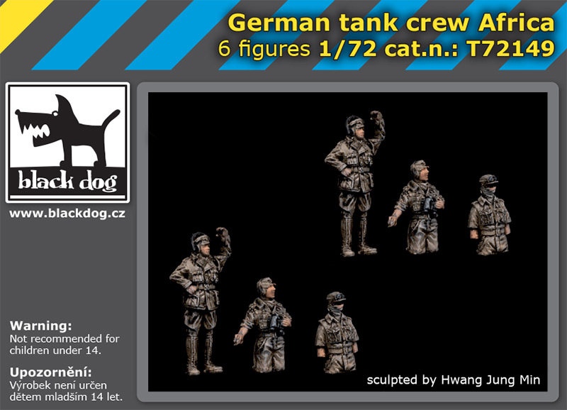 1/72 German tank crew Africa (6 fig.)