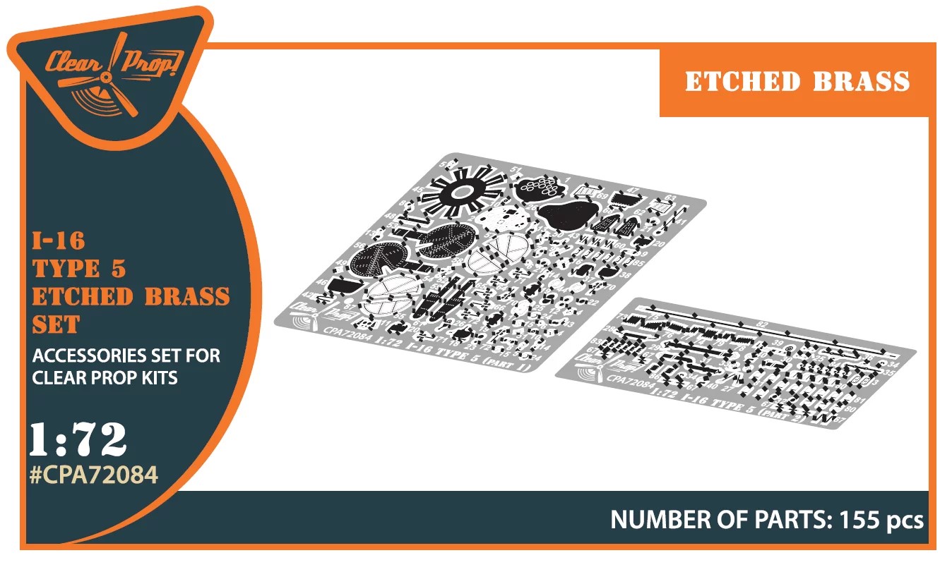 1/72 I-16 type 5 detail PE set (CL.PROP)