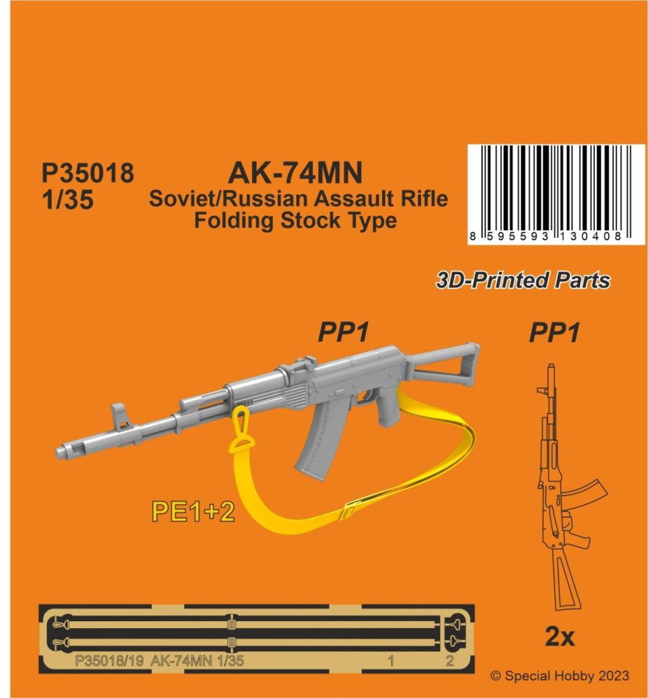 1/35 AK-74MN Soviet Assault Rifle Folding St.Type