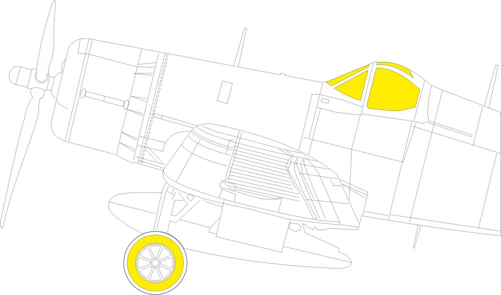 Mask 1/48 F4U-1A TFace (HOBBYB)