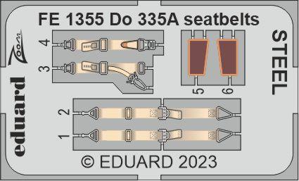1/48 Do 335A seatbelts STEEL (TAM)