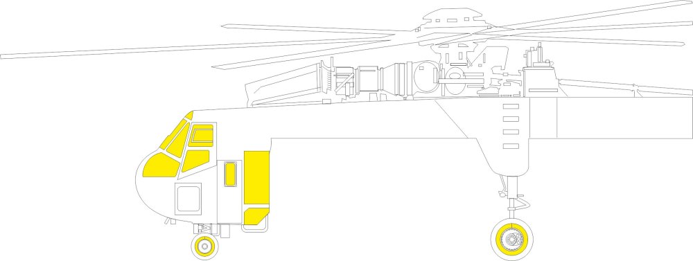 Mask 1/35 CH-54A (ICM)