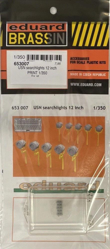 BRASSIN 1/350 USN searchlights 12 inch PRINT