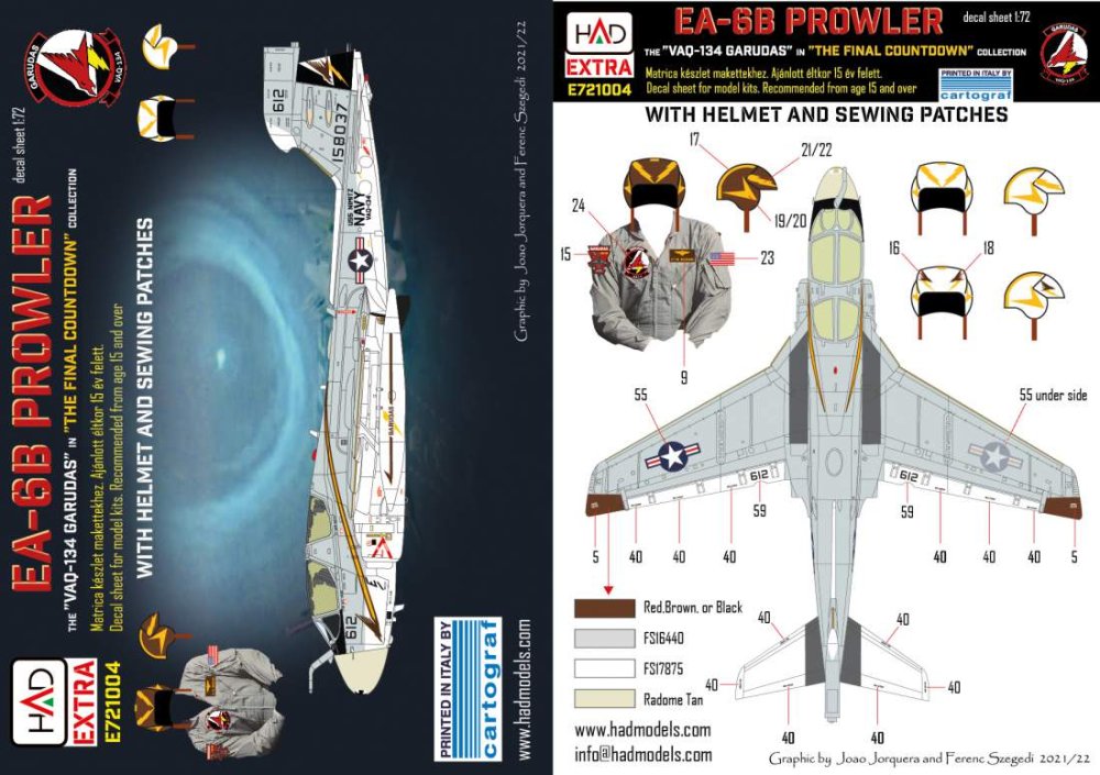 1/72 Decal EA-6B Prowler 'Final Countdown Movie'