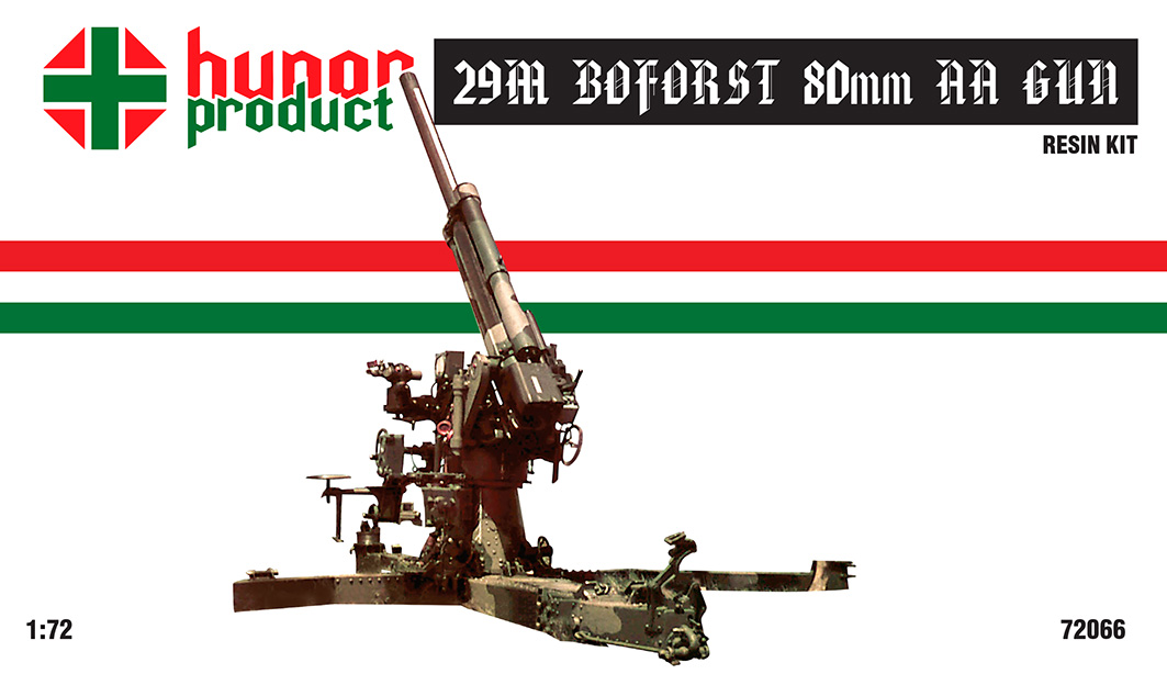 1/72 29M Boforst 80mm AA Gun (resin kit)