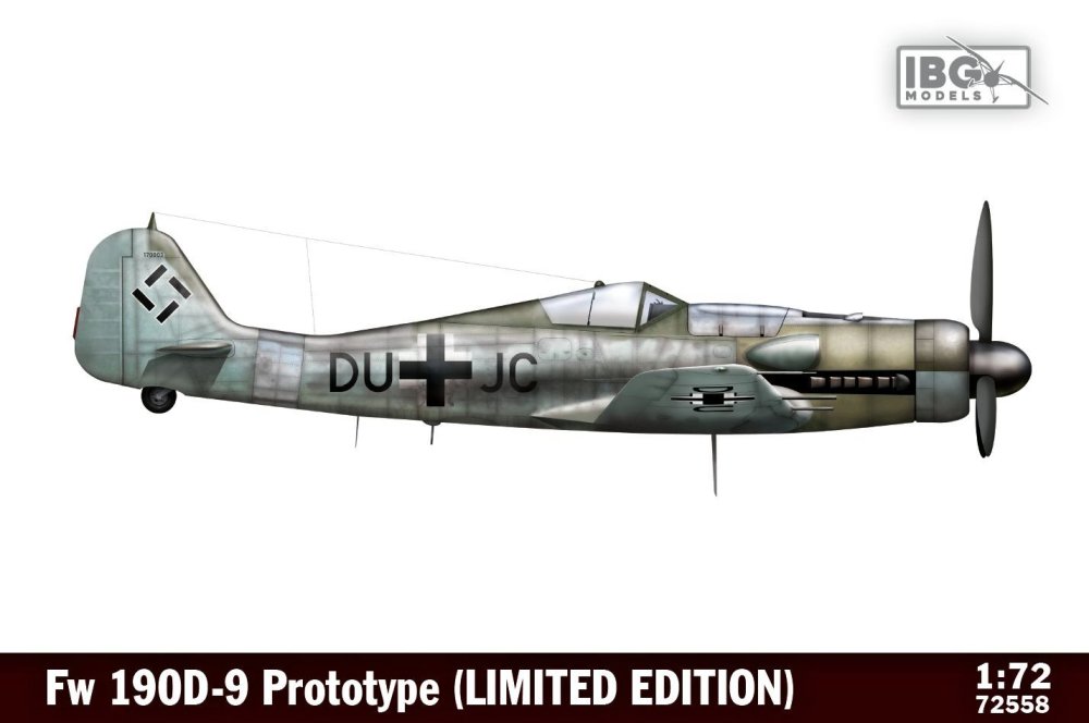 1/72 Focke-Wulf Fw 190D-9 Prototype (w/ 3D print)