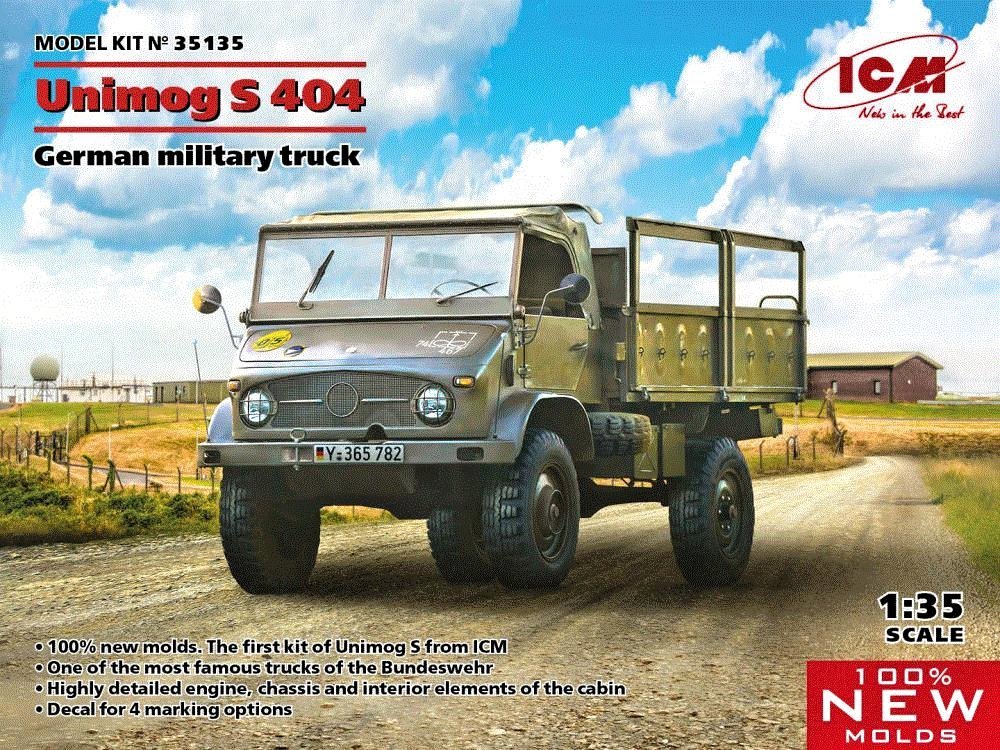 1/35 UNIMOG S 404 German Military Truck (4x camo)