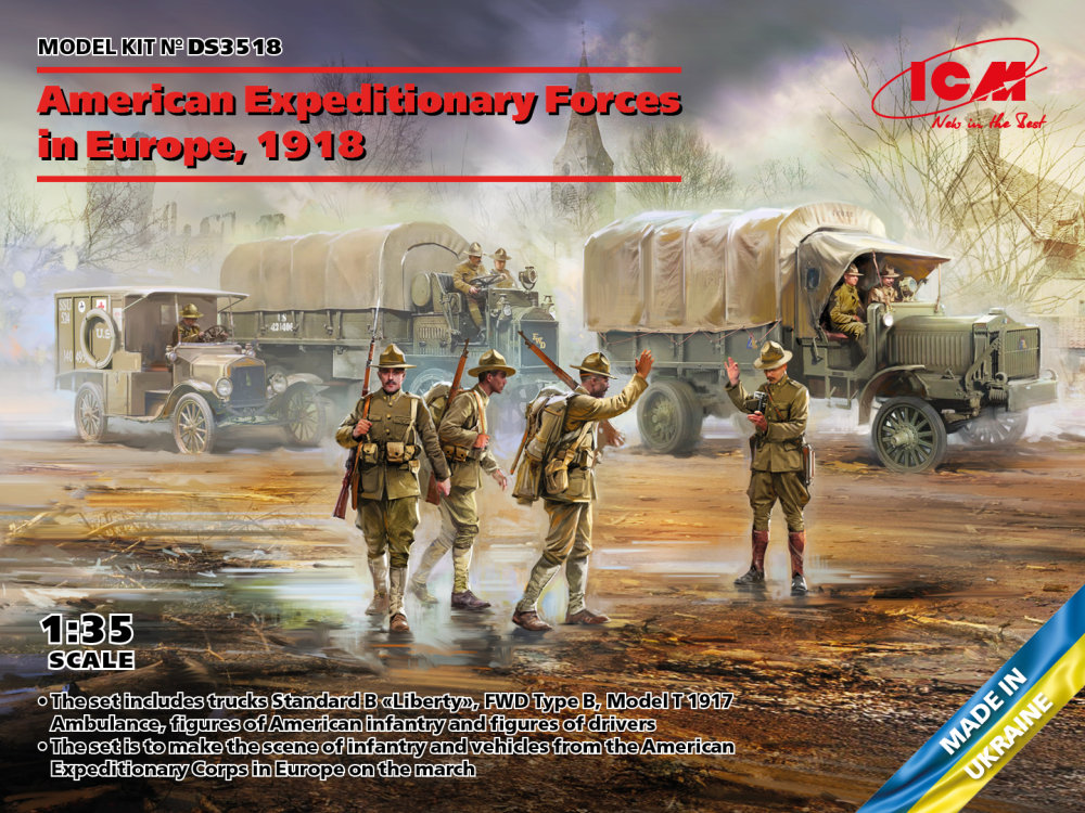 1/35 American Exped.Forces in Europe 1918 (3 kits)