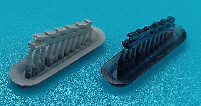 1/72 Bf 109E-1/3/4/7 exh.stacks 3D-Printed (AZ) 