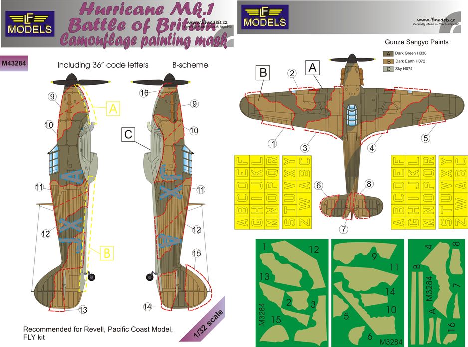 1/32 Mask Hurricane Mk.I Battle of Britain Camo B