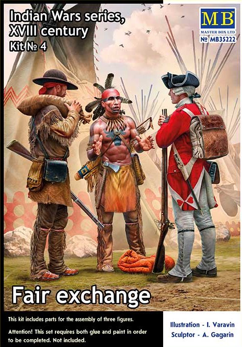 1/35 Fair exchange, Indian Wars series (3 fig.)