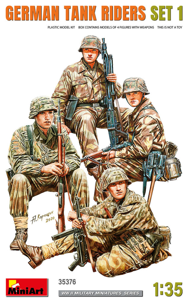 1/35 German Tank Riders Set 1 (4 fig.)