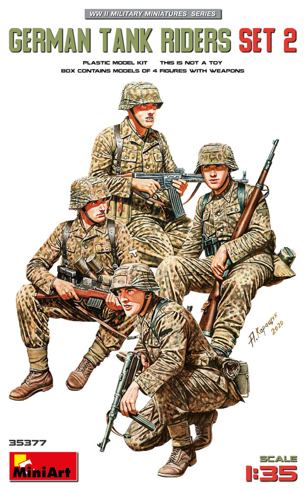1/35 German Tank Riders Set 2 (4 fig.)