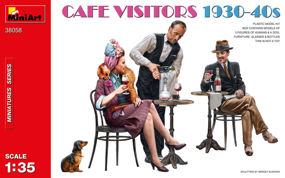 1/35 Cafe Visitors 1930-40's