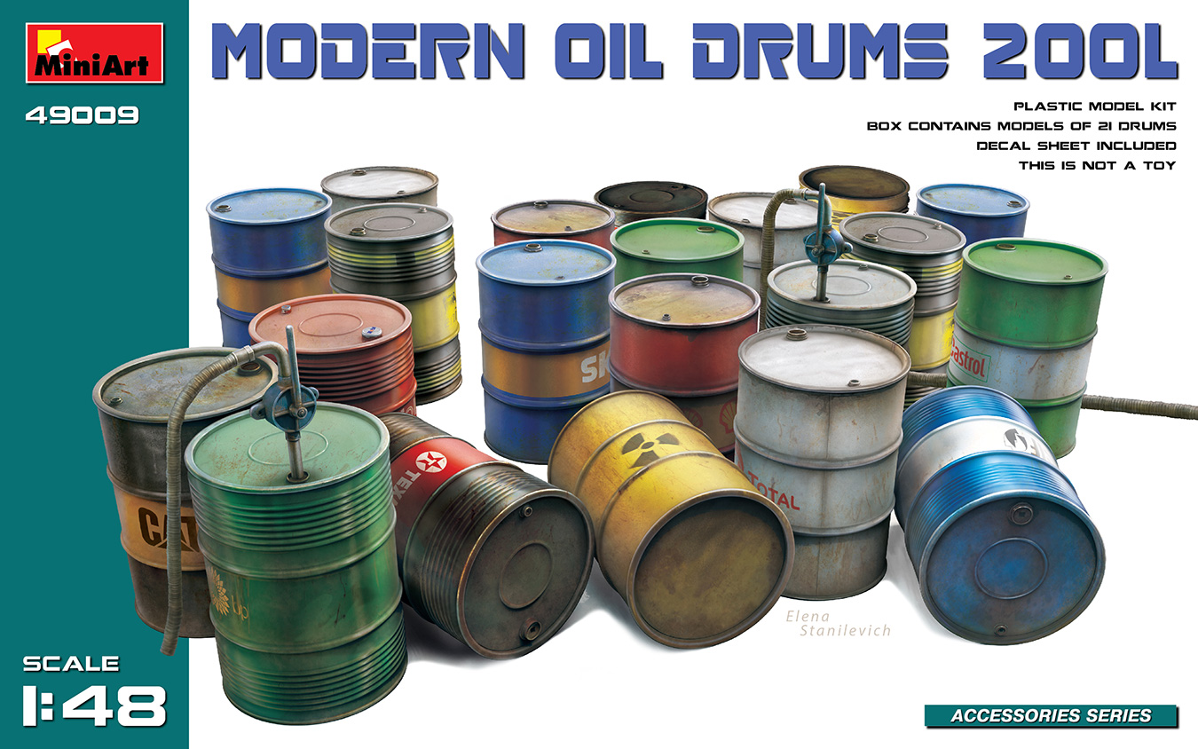 1/48 Modern Oil Drums 200L (21 pcs.)