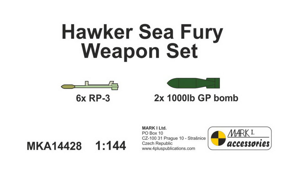 1/144 Hawker Sea Fury Weapon Set