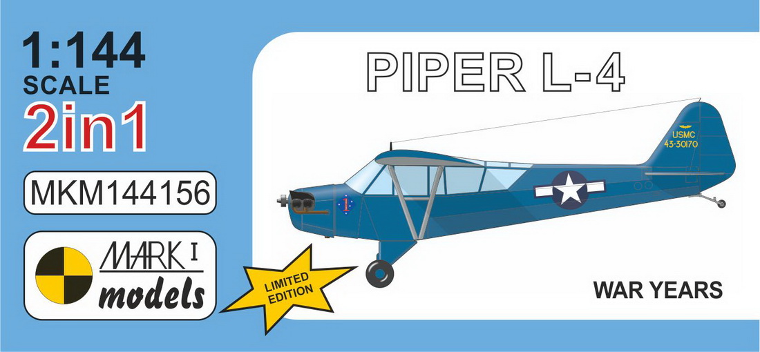 1/144 Piper L-4 'War Years' (2-in-1)