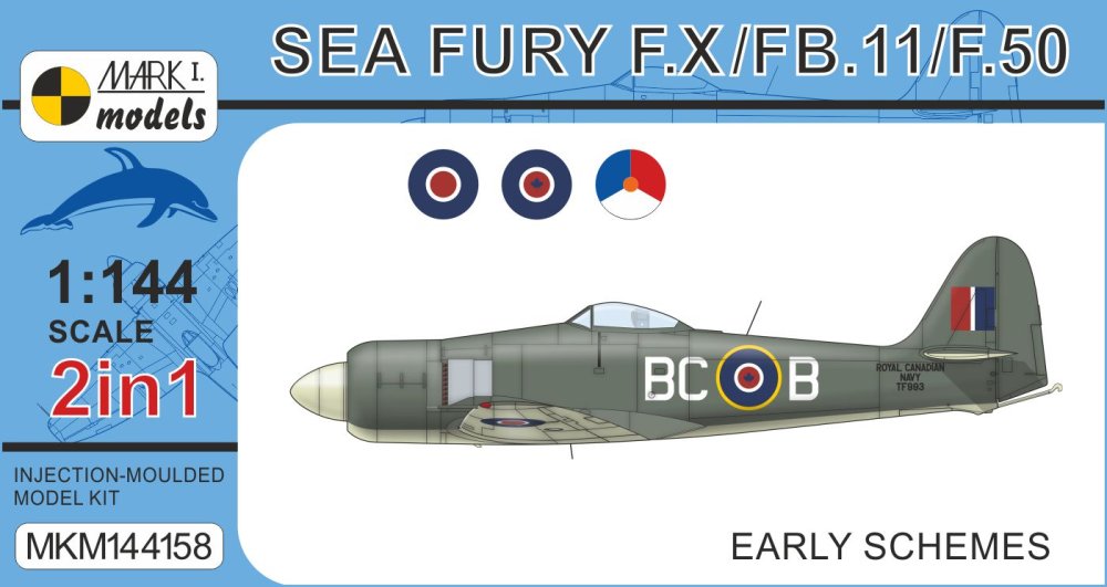 1/144 S.Fury F.X/FB.11/F.50 Early Schemes (2-in-1)