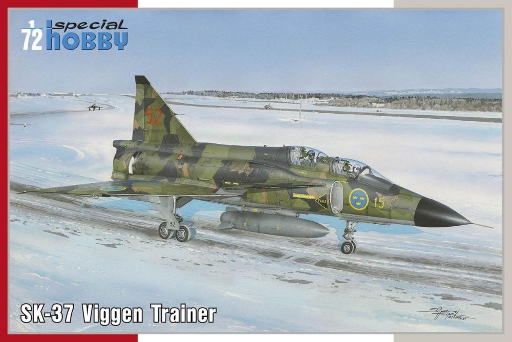 1/72 SAAB SK-37 Viggen Trainer (3x camo)