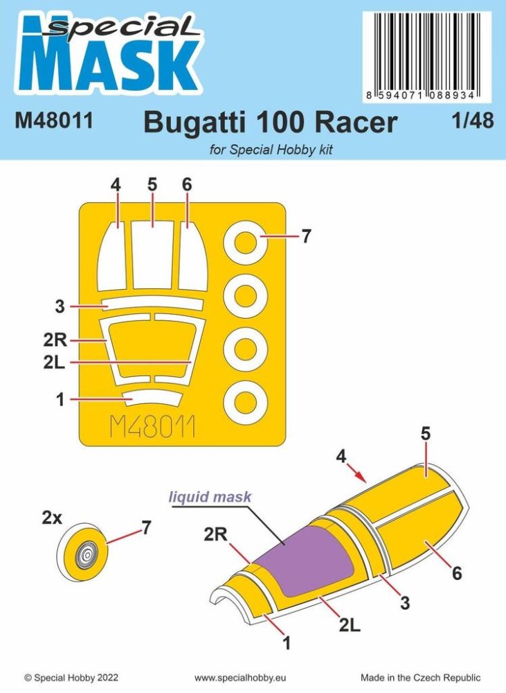1/48 Mask for Bugatti 100 Racer (SP.HOBBY)